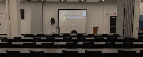 Audio visual equipment rental projector screen
